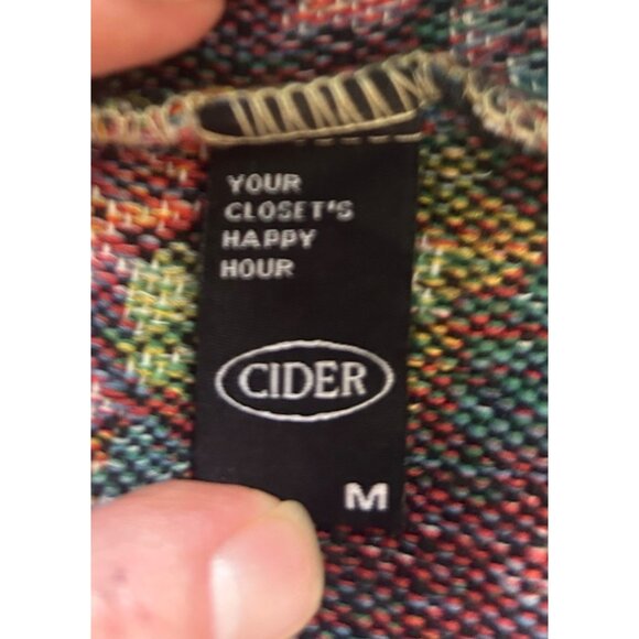 Cider Corset Crop Top Womens M Floral Cottagecore Tapestry Lace Up Festival - Picture 7 of 9